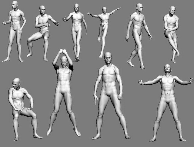 3d People model19-Human male / female human body 3D Model Download,Free 3D  Models Download