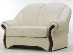 Soft white double sofa 3D model home (including materials)