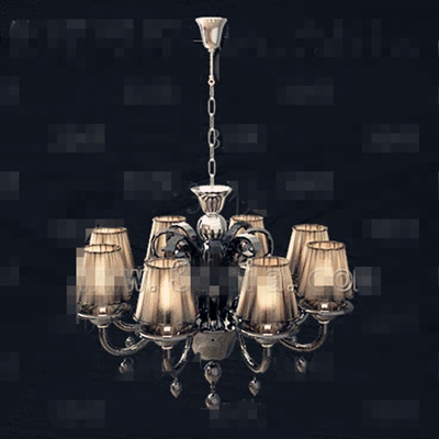 retro chain yellow metal dark 3d models chandelier lamp keywords pendant youtoart