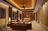 Chinese style modern solid wood living room
